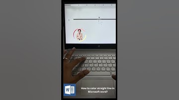 How to color straight line in Microsoft word? #shortsvideo #msword
