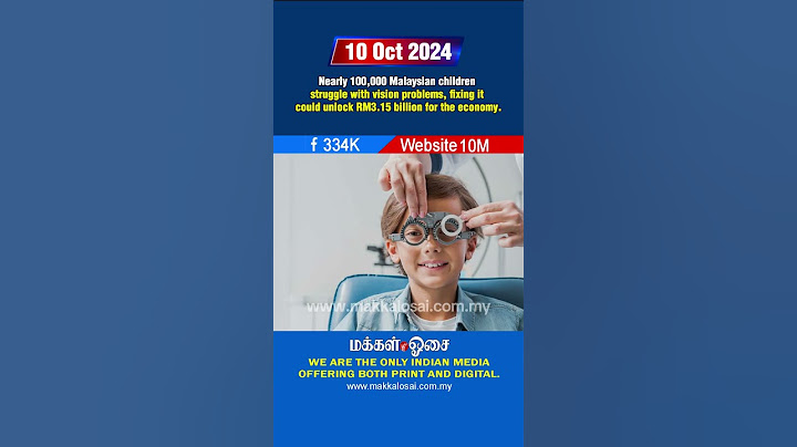 Nearly 100,000 Malaysian children struggle with vision problems.