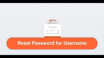 BizRun - Change Password for Username