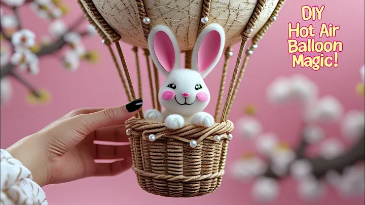 DIY Hot Air Balloon Craft 🐰✨ Cute & Easy Home Decor Idea!