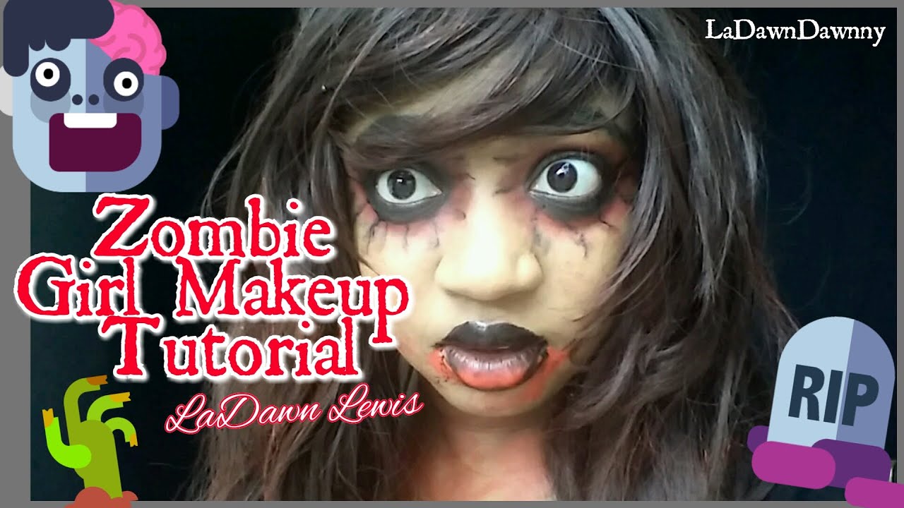 Zombie Girl Makeup Tutorial - YouTube