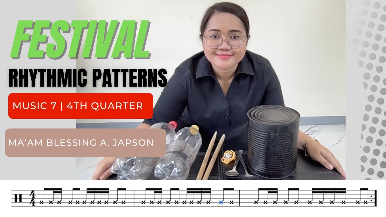Ati Atihan Festival Rhythmic Patterns  MUSIC 7  4th Quarter  1st Performance Task in Music