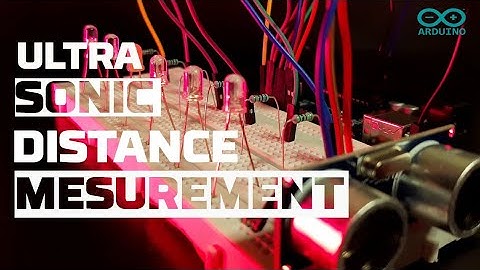 ultrasonic distance measurement using arduino and led || using Led Light
