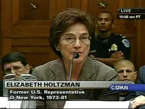 After the witnesses make their statements, House Judiciary Committee member Bobby Scott questions witnesses (Elizabeth Holtzman, Vincent Bugliosi) about impeaching George W. Bush. Second half - Part 17 - 7/25/08