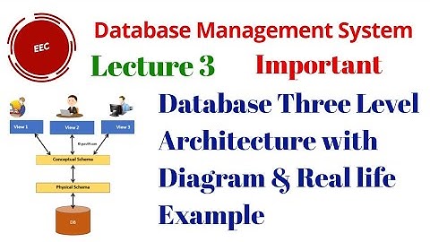 Mcs 023 | DBMS Lec - 3 Database Three level Architecture |Diagram with Real life Example