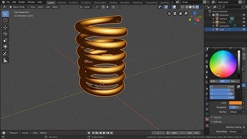 Blender 2.8 || 3D spring model tutorial for beginners