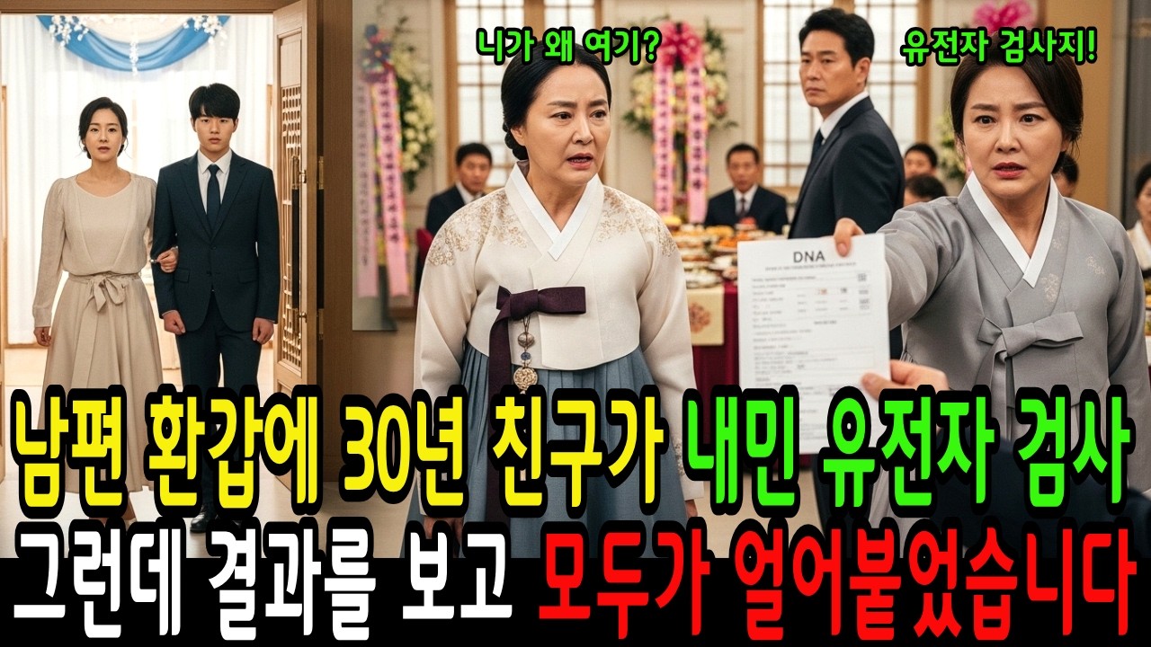 남편 환갑잔치에 30년 친구가 내민 유전자 검사… 그런데 결과를 보고 모두가 얼어붙었습니다 |오디오북 | 시니어사연 | 인생사연 | 감동사연