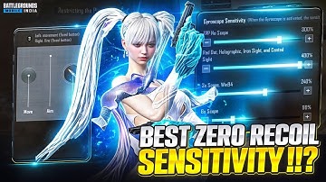  BGMI 4.0 Update Best Sensitivity 🔥 Zero Recoil for All Devices (Gyro & Non-Gyro)