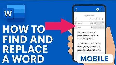 How to Find and Replace a Word in Microsoft Word on Mobile | Find and Replace in Word on Mobile