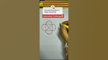 Can you draw this in 1 Single stroke? #math #tutor #learning #youtube #youtubeshorts #challenge
