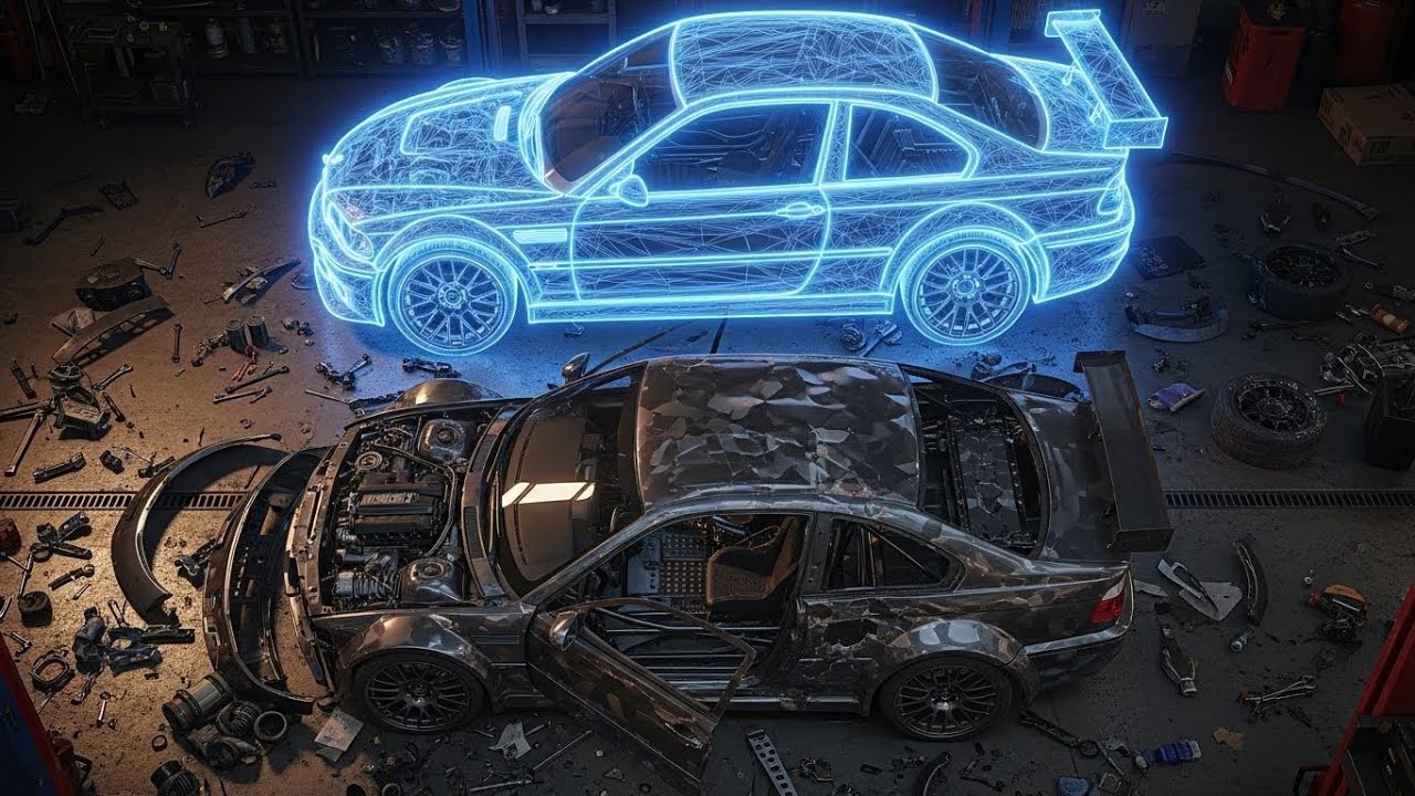 Asmr Car Restoration! Full Restoration of a BMW M3 GTR E46 Most Wanted from Total Disrepair to New