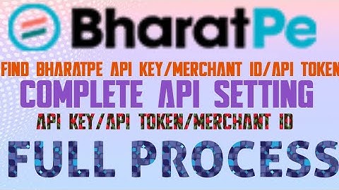 bharatpe api key kaise nikale || bharatpe merchant id/api token kaise nikale || api documentation