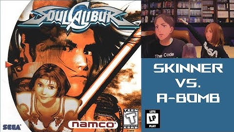 Soulcalibur for the Sega Dreamcast.  A rematch gets ugly.  Skinner and A-Bomb.