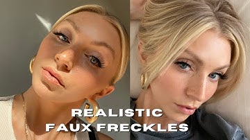 FAUX FRECKLES | How to make them look realistic, step by step, products I use, what to avoid!