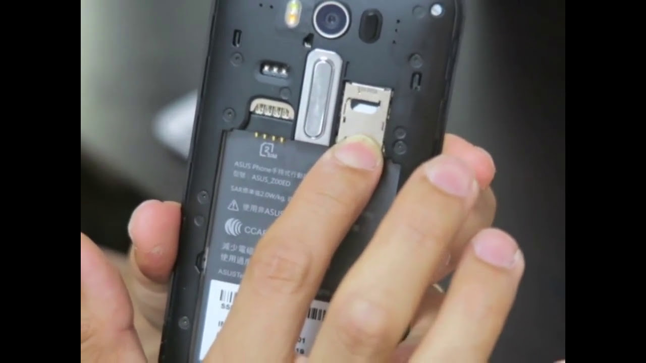 Asus Zen Fone 2 Laserのsimカードの取り外し方 Youtube