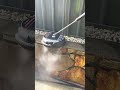 Pressure washing in the small place