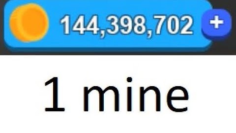 100m+ coins in 1 mine (just after rebirthed) - Mining Simulator (Roblox)