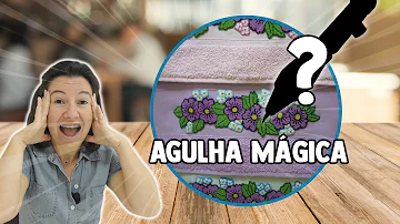 Qual é o nome do pano para trabalhar com agulha mágica?