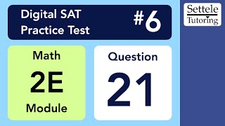 Digital SAT 6, Math Module 2E, Question 21 (xy-plane)