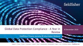 Global Data Protection Compliance: A Year in Review