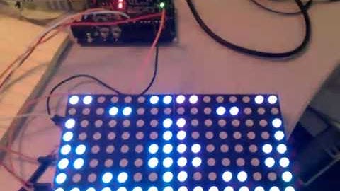 2x Rainbowduino w/ Space Invaders: neophob.com demo