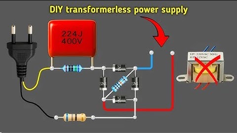 This Simple Circuit Turns 220V AC into 12V DC Without a Transformer 