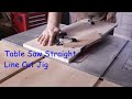 Make a straight line cut / edge jointer jig for your table saw