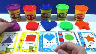 Learn Colors and Shapes with Play Doh( Education for Baby Kids Preschool Children)