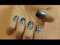 Tırnak Süsleme Sanatı - Gradyan ustune kaplan oje deseni (Nail art with tiger on gradient)