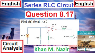 (E)LCA(A) Q 8.17 || Source Free Series RLC Circuit