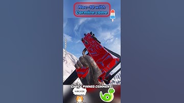 Mac-10 with Carmine camo 🖍️☄️ #codm #shorts