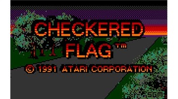 Checkered Flag - Atari Lynx - Intro & Title Screen