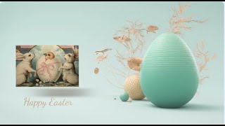 Soft pastel Easter greeting     - short animation screenshot 2