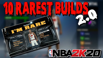 TOP 10 RAREST BUILDS ON NBA 2K20 PART 2!!! YOU WON