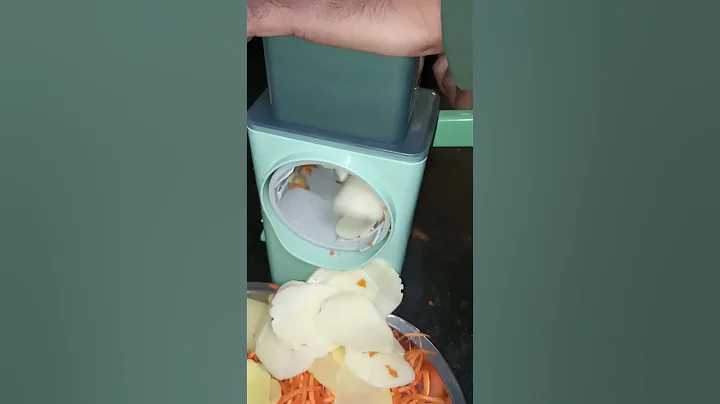 Vegetable Slicer - Round Mandoline Slicer, Grater, Shredder Salad Maker - Large Feed Port