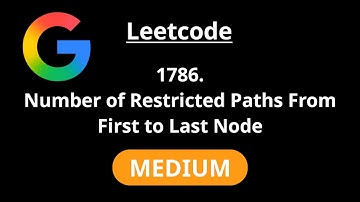 Number of Restricted Paths From First to Last Node - Leetcode 1786 - Road to FAANG #10