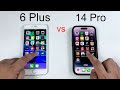 Iphone 14 pro vs 6 plus  speed test