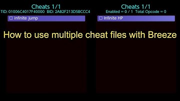 Tutorial: How to use multiple cheat files with Breeze