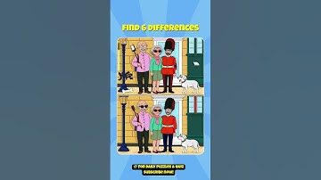 Only the Fastest Minds Spot All 5!  Can You Beat the Clock? #Shorts #FindTheDifference #VisualPuzzle