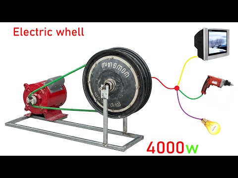 I generate 220v Cyclic Generator from electric wheels