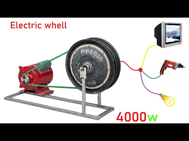 I generate 220v Cyclic Generator from electric wheels class=