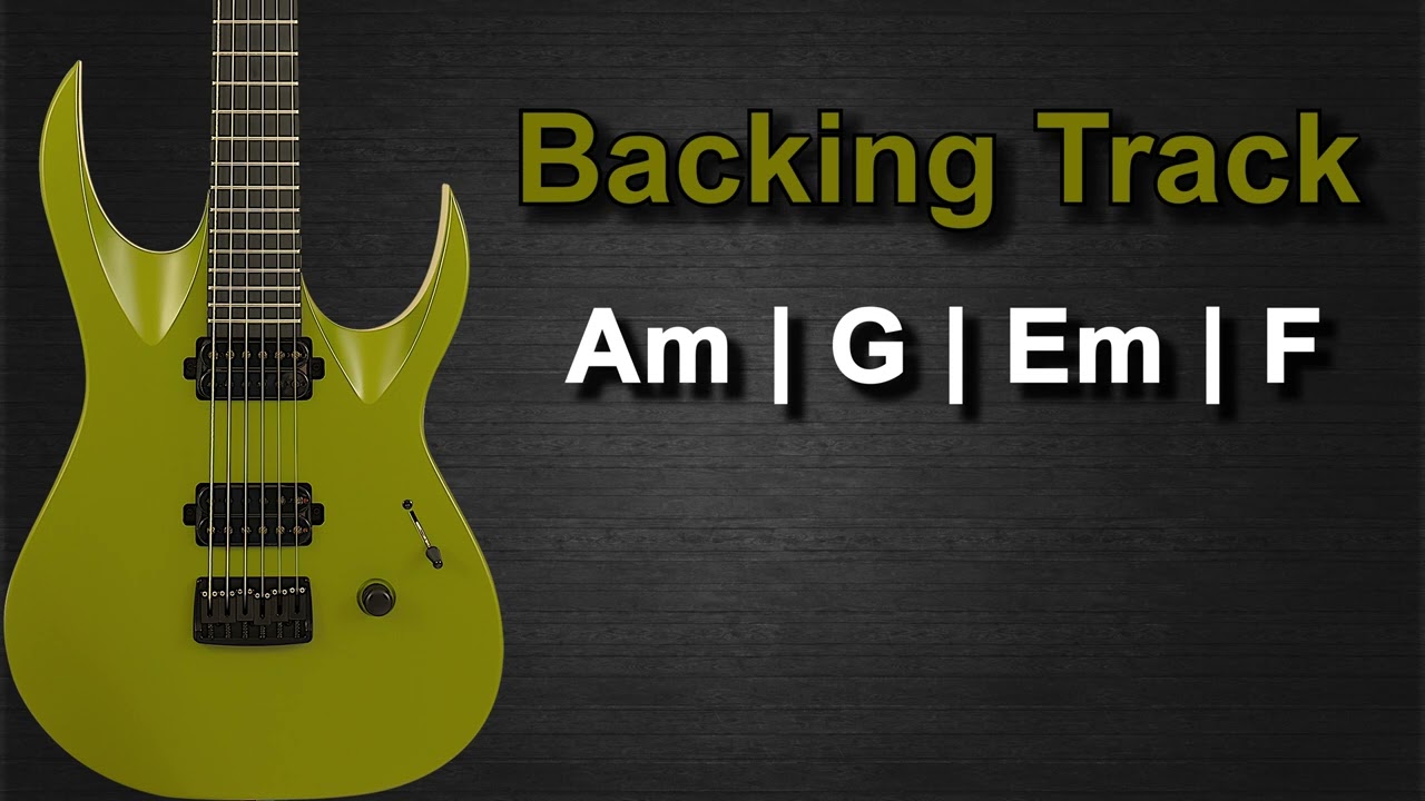 Hard Rock Guitar Backing Track in A Minor | 104 BPM |