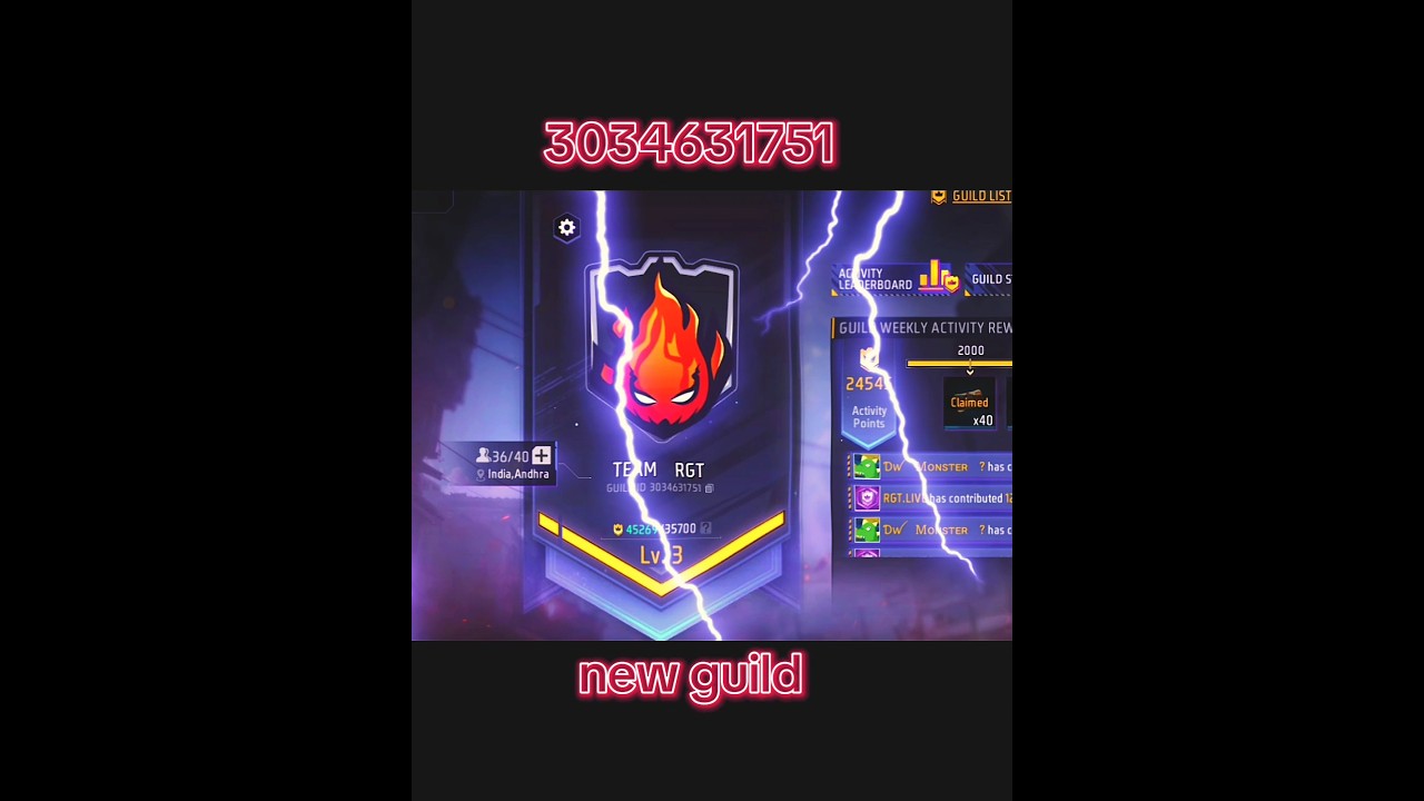 GUILD ENTRY FREE TELUGU PLEASE 3034631751 REQUEST THIS ID LAST FEW MEMBERS ONLY HAVE SLOT 