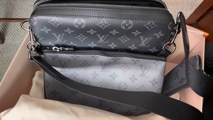 LV Monogram Eclipse Pochette Trio M69443  Lv crossbody bag, Lv sling bag  for men, Sling bag for men