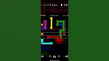 Flow Free - Intro - Classic - 9x9 hard - Level 15