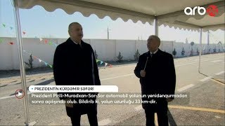 Prezident Pirili-Muradxan-Sor-Sor Avtomobil Yolunun Açılışında Iştirak Edib 12.02.2020 - Arb 24