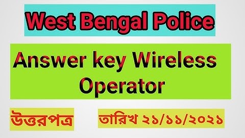 Answer key Wireless Operator l WBP Answer key l Answer key 2021