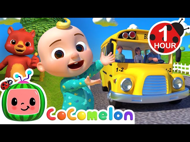 [ 1 HOUR LOOP ] Wheels On The Bus! 🚌🎶| Fun Learning Cocomelon Loops | Nursery Rhymes u0026 Kids Songs class=