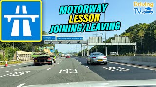 MOTORWAY DRIVING LESSON | Joining Motorway | Leaving Motorway!