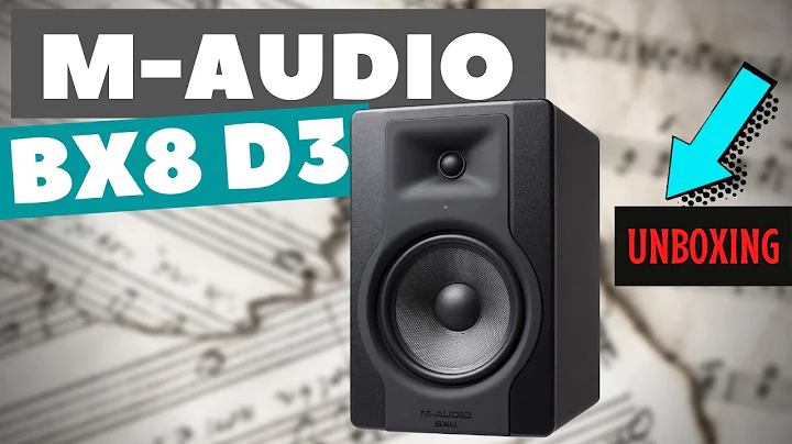 M-AUDIO BX8 D3 Professional 2-Way 8 Inch Studio Monitor UNBOXING and SOUND TEST